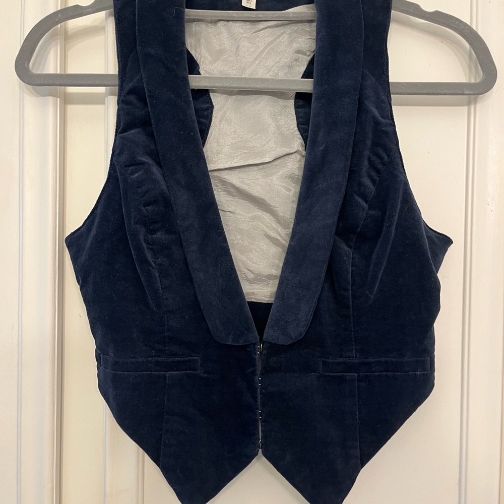 Silence + Noise Dark Blue Women's Vest